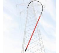 WEKONUMEX Gancio di salvataggio isolato ad alta tensione, Gancio di salvataggio isolato in resina epossidica, fibra di vetro, strumento di emergenza ad alta tensione, diverse dimensioni(2m/6.5ft)