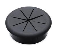 WEKONUMEX Gommini da Tavolo per scrivania, 5pz 50/60MM Porta di Uscita della Linea Scatola di Filettatura Coperchio del Passaggio dei Cavi Scatola for Ufficio Organizzatore for Cavi(A Black 60mm)
