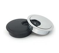 WEKONUMEX Gommini da Tavolo per scrivania, Porta di Uscita del Filo Computer PC Supporto Linea da 50 a 80 mm(Sub Black,50mm)