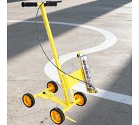 WEKONUMEX Macchina a Strisce, Macchina for tracciare Le Linee del parcheggio, Larghezza Regolabile da 2 a 5 7/8 Pollici, Linee dritte e Curve