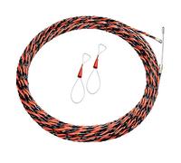 WEKONUMEX manovra del Cavo, Tiracavi elettrici da 5 mm, tiracavi a Nastro, Kit di Utensili for Costruzione con infilacavo a 3 Fili for pareti Passanti(Silver,5mm x15m)