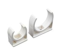 WEKONUMEX Morsetti per Tubi in plastica, Morsetto for Tubo dell'Acqua, Tipo U, for irrigazione da Giardino, 20-50 mm, Bianco, Confezione da 10(32mm)