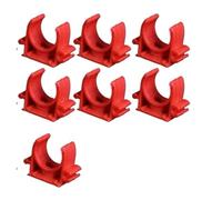 WEKONUMEX Morsetti per Tubi in plastica, Staffa di Supporto for Morsetto for Tubo in PVC, Confezione da 10, Multicolore, 4 Misure(16mm Red)