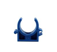 WEKONUMEX Morsetti per Tubi in plastica, Supporto for Morsetto for Tubo a Forma di U in PVC, 50 Pezzi, Multicolore, Diverse Misure(Blu,16mm)