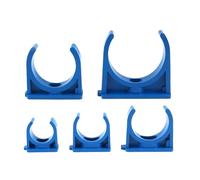 WEKONUMEX Morsetti per Tubi in plastica, Supporto for Morsetto for Tubo in PVC, Confezione da 10 Blu, 20-50 mm(32mm)