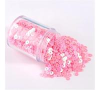 WEKONUMEX Paillettes per l'artigianato Cucito, Paillettes sciolte Multicolore da 2 a 6 mm, Confezione da 5 for Accessori Fai da Te(AB Dark Pink,4mm 1box)