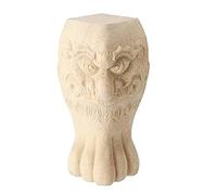 WEKONUMEX Piedi di mobili intagliati in Legno, Gambe di Ricambio for mobili in Legno Intagliato, 10-25 cm, Stile Europeo(25CM)