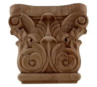 WEKONUMEX Piedi di mobili intagliati in Legno, Gambe for mobili in Legno Intagliato Grezzo 10-25 cm(12cm/4.7inch)