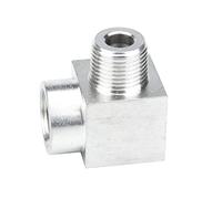 WEKONUMEX Raccordi a Barra per Tubi Flessibili, Raccordo a T con Filettatura Femmina NPT da 1/8-1/2 Pollici in Acciaio Inossidabile 304(Elbow Female Male,1/8Inch)