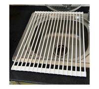 WEKONUMEX Scaffale portapiatti avvolgibile, Stendino for Piatti Arrotolabile Pieghevole espandibile 43/52 cm Multicolor(White,52x33cm/20.5x13.0in)