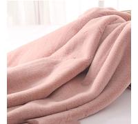 WEKONUMEX Soffice Pelliccia Artigianale, Tessuto in Pelliccia Sintetica, Morbido e Carino, Pelo Lungo da 10 mm, Tessuto in Pelliccia Sintetica Artificiale, Mezzo Metro(Pink 2)
