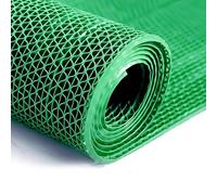 WEKONUMEX Tappetino di drenaggio in PVC, Tappetino di drenaggio in PVC Grigio, Confezione da 12, Misure Multiple, Spessore 4,5 mm/5 mm, a Forma di S, Cavo, Taglio Libero(Green,120x300x0.45cm)