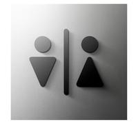 WEKONUMEX Targa for WC in Materiale Opaco | Multicolor 18,20,25 Centimetri Bagno e Spazio Pubblico: Segnaletica(1,Width 20cm)