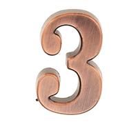 WEKONUMEX Targhe in plastica con Numero civico | Utilizzo: targa autoadesiva for porta da 0 a 9 cifre 3/4 for esterni(3)