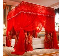 WEKONUMEX Tenda a baldacchino for Letto a Rete a 4 Angoli