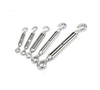 WEKONUMEX Tenditori in Acciaio Inox, Gancio di Regolazione del tenditore in Acciaio Inossidabile 304, Vite ad Occhiello, Fune Metallica(M4,2PCS)