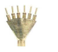 WEKONUMEX Ugello per Fontana Colonna, Irrigatori in Ottone, ugelli rotanti for fontane, for Giardinaggio, laghetti, Esterni, Testina di spruzzo Dritta(MX1PCS)