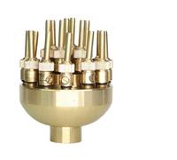 WEKONUMEX Ugello per Fontana Colonna, Irrigatori in Ottone, ugelli rotanti for fontane, for Giardinaggio, laghetti, Esterni, Testina di spruzzo Dritta(GX1PCS)