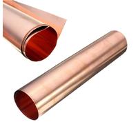 WEKOW 1PCS Spessore 0,01-0,2 Mm Larghezza 100 Mm Lunghezza 1000 Mm, Rame Puro 99,9% Lamiera Di Rame Lamiera Di Rame (0.03mm)