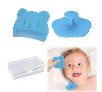 Wekuw 2 Pezzi Spazzola Neonato Pettine Crosta Lattea Neonato Spazzola Bagno Bambini Silicone Pettine Crosta Lattea Aiuta a Massaggiare Delicatamente Il Cuoio Capelluto, Adatto a Neonati e Lattanti