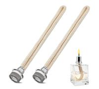 Wekuw 2 Pezzi Stoppino Lampada Catalitica, Lampada per Oli Profumati Stoppino Bruciatore Catalitico Diffusore Aromaterapia,per Bruciatore Diffusore Aromaterapia Decorazione,18 mm (Argento)