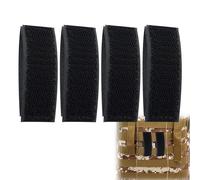 Wekuw 4 Pezzi Fascette Accessori per Gilet Molle Nylon Fascette per Cavi Toppa Molle Strisce in Fascette per Cavi Regolabili Accessori per Gilet Tattico per Zaino da Esterno
