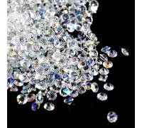 Wekuw 4000 Pezzi Cristalli Decorativi 3MM Diamante Pietra Cristallo Decorativa Gemme Acriliche di Diamante Diamantini Decorativi Adatti per la Decorazione Della Tavola, Il Riempitivo per Vasi di Nozze