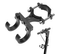 Wekuw Gancio Anteriore per Scooter,Gancio per Scooter in Lega di Alluminio,Gancio per monopattino elettrico, Supporto Gancio di Trasporto per Monopattino Elettrico Accessori (nero)