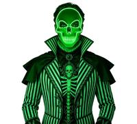 Wekuw Maschera per Halloween LED Illumina la Maschere Maschera (Verde)