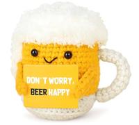 Wekuw Positiva Creative Knitted Positive Doll Regalo Donna Compleanno Regalo Amica Speciale Originale Peluche Gadget Scrivania per Famiglia Amici Bambini Collega Sorella (Tartaruga)