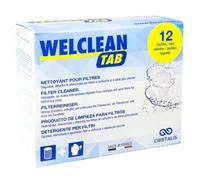 Welclean Tab - Flovil MD9294 Detergente in Pastiglie per Filtri, Bianco