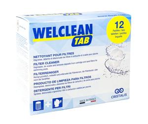 Welclean Tab - Flovil MD9294 Detergente in Pastiglie per Filtri, Bianco