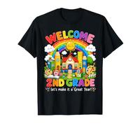 Welcome 2nd Grade Teacher Back To School Classroom Rainbow Maglietta
