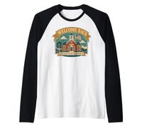 Welcome Back Class Is in Session Schoolhouse Maglia con Maniche Raglan