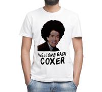 Welcome Back Cox Coxer T-Shirt Grigio Classica da Uomo Girocollo Maniche Corte