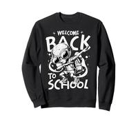 Welcome Back To School Alien Dab Illustration Cool Student Felpa