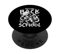 Welcome Back To School Alien Dab Illustration Cool Student PopSockets PopGrip Adesivo