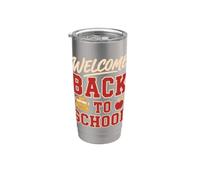 Welcome Back to School Bus Driver First Day Of School Bicchiere termico in acciaio inox doppia parete