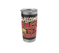 Welcome Back to School Bus Driver First Day Of School Bicchiere termico in acciaio inox doppia parete