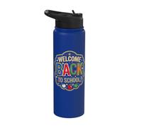 Welcome Back to School Stainless Steel Insulated Water Bottle