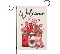 Welcome Be Mine Love Bandiere Resistente Alle Intemperie Flag Colore Vivido Bandiera Per Decorazione Festival Interno 30X45Cm