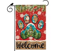 Welcome Christmas The Nutcracker Santa Gingerbread Man Snowmans Bandiera Robuste Bandiere Colore Vivido Bandiera Da Giardino Per Festival Interno Feste 30X45Cm