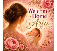 Welcome Home, Aria: A Personalized Baby Keepsake Book for Newborn Girls