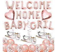 Welcome Home Baby,Baby Shower Decorazioni,Decorazioni Baby Shower,Palloncini Nascita Bimba,Decorazioni Nascita Bambina