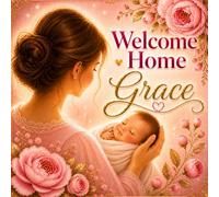 Welcome Home, Grace: A Personalized Welcome Home Gift for Newborn Baby Grace