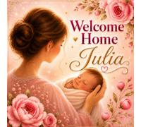 Welcome Home Julia: A Personalized Baby Keepsake Book
