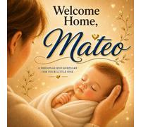 Welcome Home, Mateo: A Personalized Baby Keepsake Book for Newborn Boys