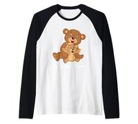Welcome Home! T-Shirt Orsacchiotto a Braccia Aperte Maglia con Maniche Raglan
