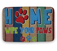 Welcome Home Wipe Your Paws Tappeto Da Bagno Antiscivolo Zerbino Asciugapassi Lavabile In Lavatrice Tappeti Da Bagno Per Cucina Interno Corridoio 40X60 Cm