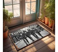 Welcome Mat Fall Four Stylish Men Walking Down The Street: Zerbino con scritta "You'Re Strange", tappetino di benvenuto per interni e autunno per porta d'ingresso (65 x 90 cm)